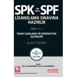 SPK-SPF Takas Saklama ve Operasyon İşlemleri Slayt Kitap Şenol Babuşcu