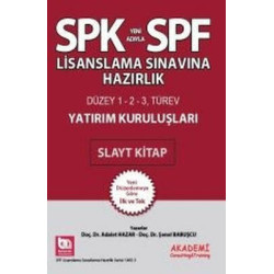 SPK-SPF Düzey 1-2-3 Türev Yatırım Kuruluşları Slayt Kitap Şenol Babuşcu