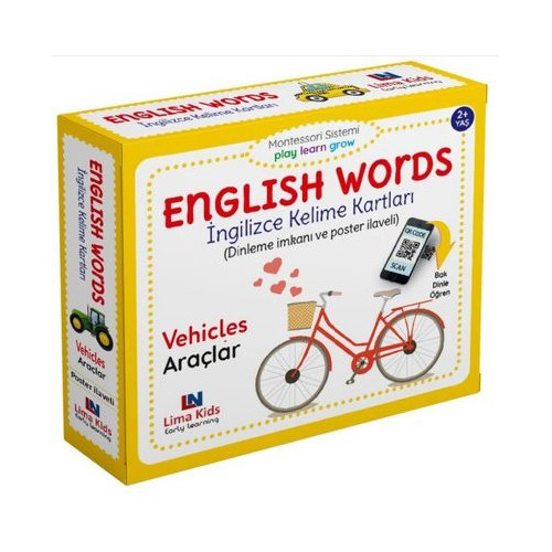 Vehicles - Araçlar - English Words - İngilizce Kelime Kartları  Kolektif