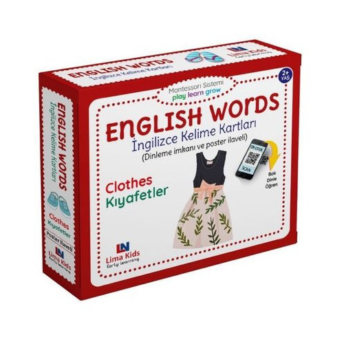 Clothes - Kıyafetler - English Words - İngilizce Kelime Kartları  Kolektif