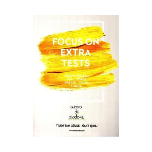 Focus On Extra Tests Tijen Tan Gülse