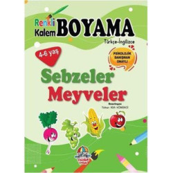 Sebzeler Meyveler - Renkli Kalem Boyama  Kolektif