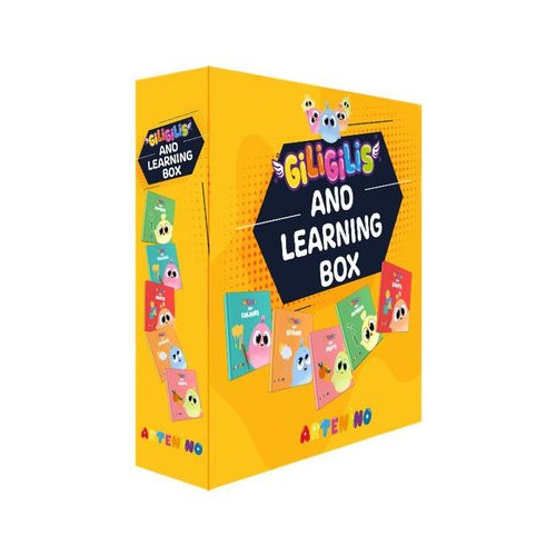 Giligilis and Learning Box - İngilizce Eğitici Mini Karton Kitap Serisi  Kolektif