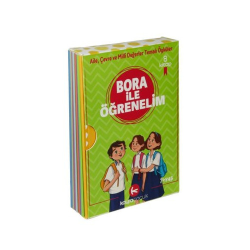 Bora ile Öğrenelim Öyküleri Seti - 8 Kitap Takım Ali Avcu