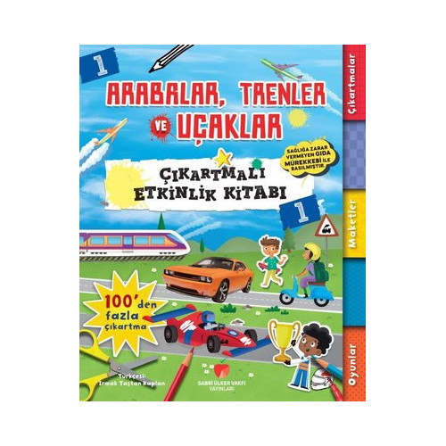 Arabalar Trenler ve Uçaklar - Çıkartmalı Etkinlik Kitabı 1 Anna Bowles