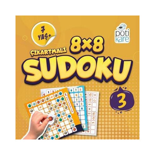 8x8 Çıkartmalı Sudoku - 3  Kolektif