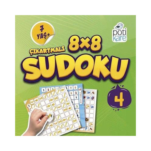 8x8 Çıkartmalı Sudoku - 4  Kolektif