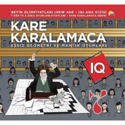 Kare Karalamaca 7 - 7'den 70'e Zeka Oyunları Kitapları Eşsiz Geometri ve Mantık Oyunları Ahmet Karacam