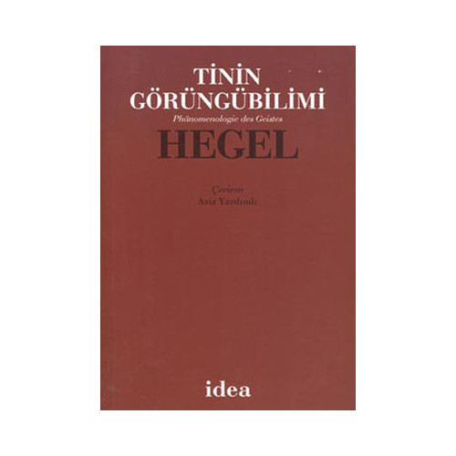 Tinin Görüngübilimi - Hegel