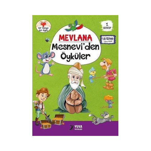 1.Sınıf Mevlana Mesnevi'den Öyküler Seti - 10 Kitap Takım Kolektif