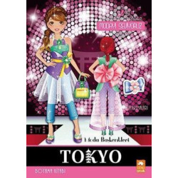 Moda Başkentleri Tokyo - Modayı Seviyoruz - Şık Aksesuar Çıkartmaları - Boyama Kitabı Roberta Masidlauskyte