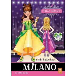 Moda Başkentleri Milano - Modayı Seviyoruz - Şık Aksesuar Çıkartmaları - Boyama Kitabı Roberta Masidlauskyte