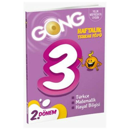 Gong 3. Sınıf 2. Dönem Haftalık Tekrar Föyü  Kolektif