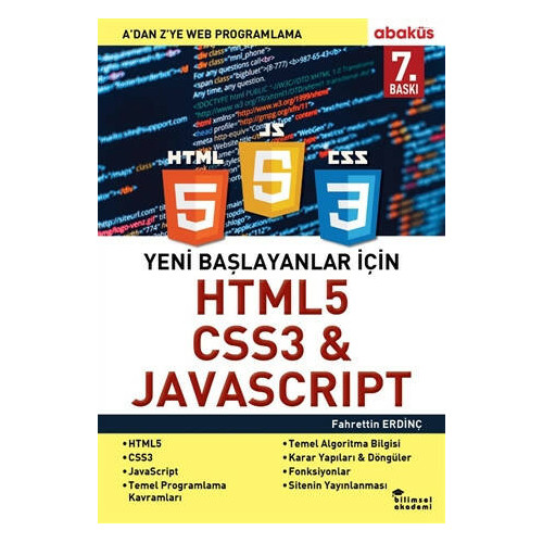 Yeni Başlayanlar İçin HTML5, CSS3 ve Javascript - Fahrettin Erdinç