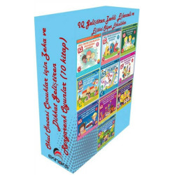 Okul Öncesi Çocuklar İçin Zeka ve Dikkat Geliştiren Rengarenk Oyunlar-Zeka Seti-10 Kitap Takım Bahar Çelik