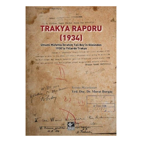 Trakya Raporu 1934 - Kolektif