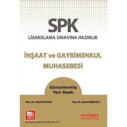 SPK-SPF İnşaat ve Gayrimenkul Muhasebesi Şenol Babuşçu