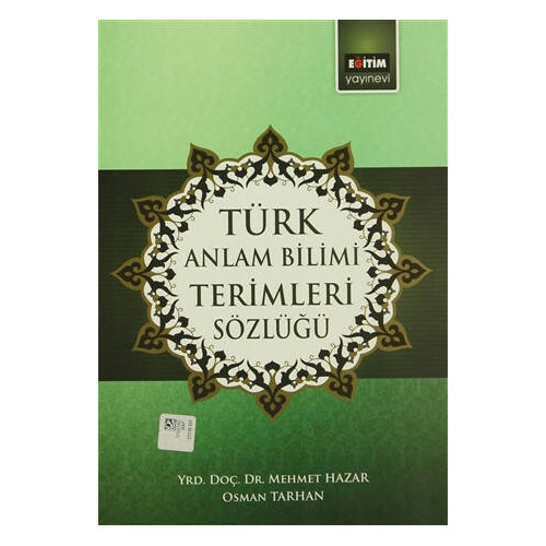 Türk Anlam Bilimi Terimleri Sözlüğü Osman Tarhan